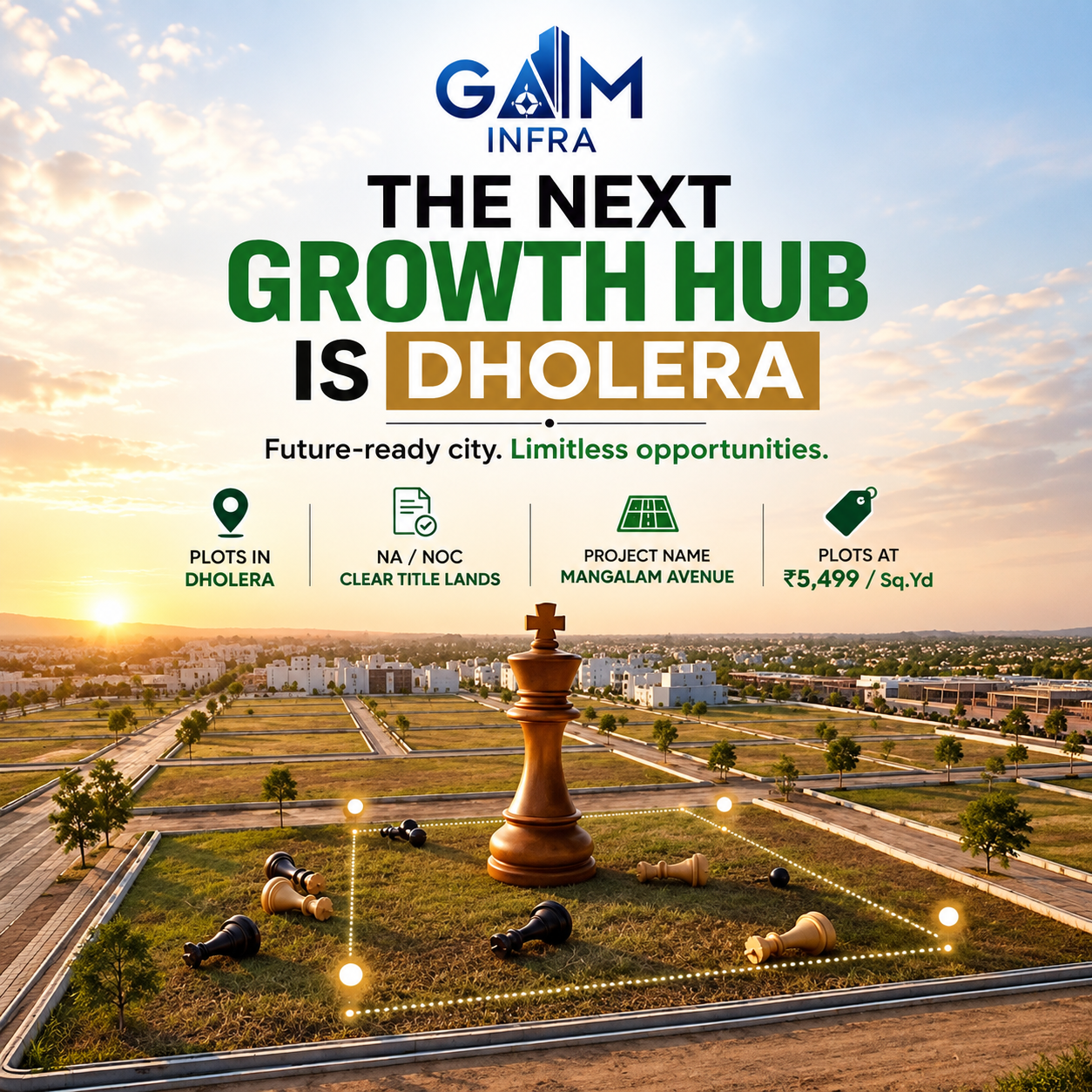 Mangalam Avenue - Premium residential plots in Jinjhar, Dholera SIR, Gujarat